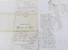 INTERESTING ANTIQUE CANADIAN INDENTURES