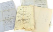 INTERESTING ANTIQUE CANADIAN INDENTURES