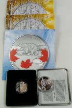 5 CANADIAN SILVER COINS