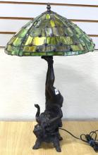 BRONZE ART DECO STYLE TABLE LAMP