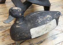 AFRICAN TABLE BASE AND DUCK DECOY