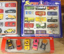 THREE BOXED TOY CAR SETS