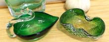 FOUR PIECES OF ART GLASS