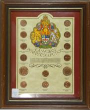 2 FRAMED COIN DISPLAYS