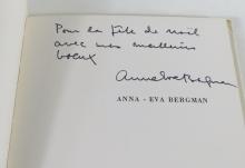SIGNED ANNA-EVA BERGMAN BOOK