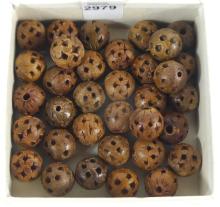 HOLLOW NATURAL WOOD BEADS