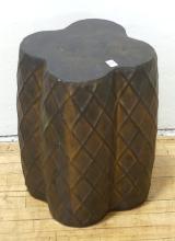 PAINTED CERAMIC PEDESTAL