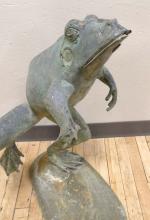 BRONZE "FROG" GARDEN FOUNTAIN