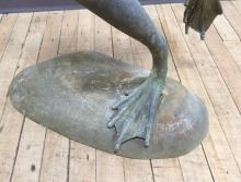 BRONZE "FROG" GARDEN FOUNTAIN