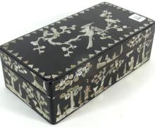 MOTHER-OF-PEARL INLAID BOX