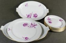 ANTIQUE MEISSEN DINNERWARE SET