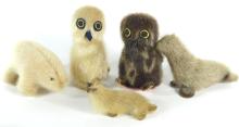 VINTAGE INDIGENOUS SEALSKIN FIGURES