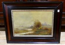 TWO ANTIQUE OIL PAINTINGS