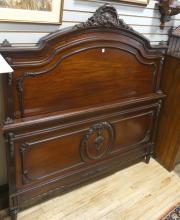 FRENCH MAHOGANY DOUBLE BED