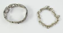 2 STERLING SILVER BRACELETS