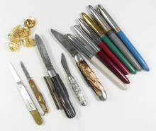 PINS, PENS & KNIVES