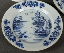 ANTIQUE ENGLISH MUG & PORCELAIN PLATES