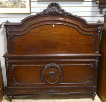 FRENCH MAHOGANY DOUBLE BED