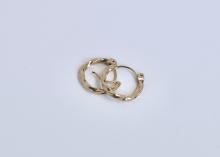 14K GOLD EAR HOOPS