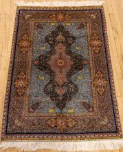 MACHINE MADE SILK RUG