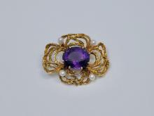 14K GOLD BROOCH