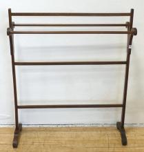 OAK QUILT RACK