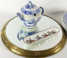 CRYSTAL VASE, SEMI-PORCELAIN, ETC.