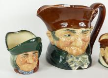 FOUR ROYAL DOULTON CHARACTER JUGS