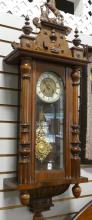 ANTIQUE REGULATOR WALL CLOCK