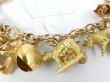 GOLD BRACELET & CHARMS