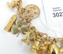 GOLD BRACELET & CHARMS