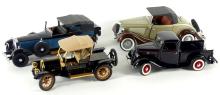 FOUR DIE-CAST CAR MODELS