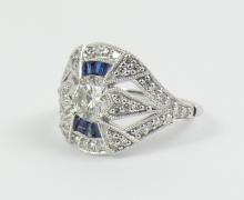 LADIES' ART DECO STYLE RING