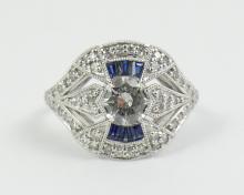 LADIES' ART DECO STYLE RING