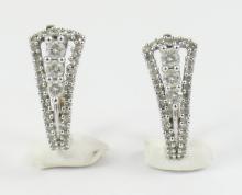 PAIR DIAMOND EARRINGS