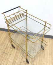 MCM BRASS SERVING CART