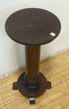 MAHOGANY PEDESTAL PLANT STAND