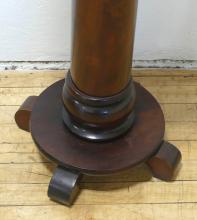 MAHOGANY PEDESTAL PLANT STAND