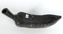 PRE-COLUMBIAN PACAY BEAN EFFIGY WHISTLE POTTERY FROM PERU