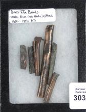 FUR TRADE ERA BRASS TUBE BEADS