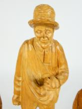 6 QUEBEC SCHOOL WOOD CARVINGS