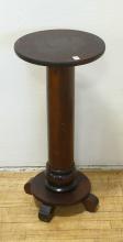 MAHOGANY PEDESTAL PLANT STAND