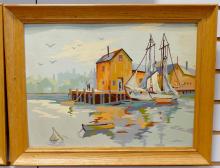 THREE FRAMED PAINT BY NUMBERS