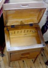 VINTAGE WALNUT SEWING CABINET