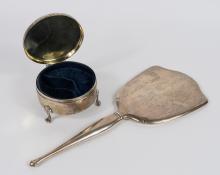 BIRKS STERLING DRESSER BOX AND MIRROR