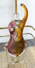 ART GLASS FIGURES AND VASE