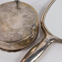 BIRKS STERLING DRESSER BOX AND MIRROR