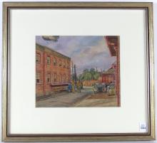 WWII ERA CANADIAN SCHOOL WATERCOLOUR