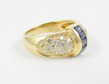 DIAMOND & SAPPHIRE RING