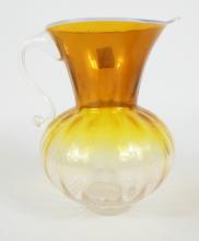 CANADIAN ART GLASS PITCHER